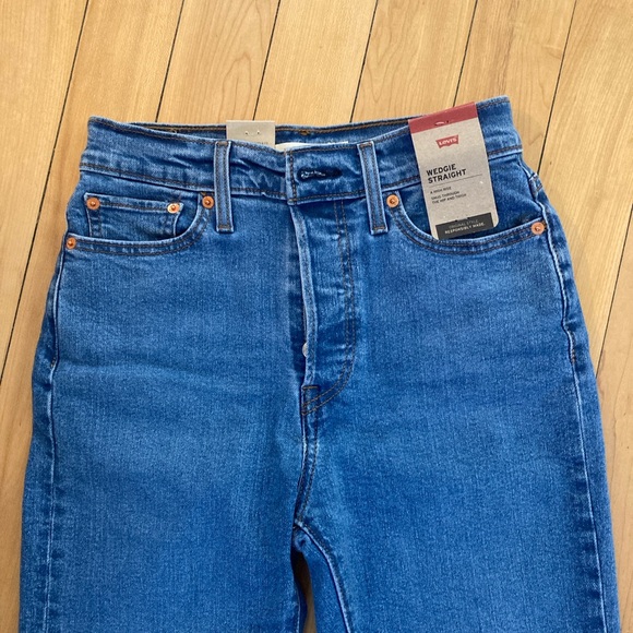 Levi’s Wedgie Straight jeans 4 Short W27 L28 - Picture 4 of 7